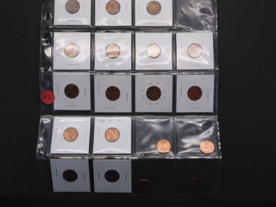 20 Nice Selection Higher Graded BU Lincoln Cents in Collector's Coin Page Condition YES WE SHIP 