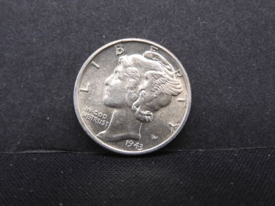 1943 Silver Mercury Dime Condition YES WE SHIP ALL COINS. Pricing depends on destination, we 