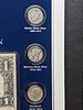 United States Silver Collection in Nice Wooden Display Box - Currency , Several Coins & Image - 7