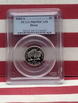 2005-S PROOF Jefferson Bison Nickel - PCGS PR69 DCAM Condition IMPORTANT NOTICE REGARDING COIN 