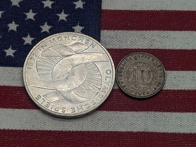 1966 Greece 5 Drachmae & 1965 Zambia 5 Shillings. 1966 Greece 5 Drachmae & 1965 Zambia 5