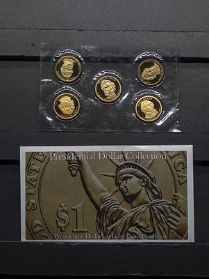 Presidential Dollar Collection in Gem Proof Condition Condition IMPORTANT NOTICE REGARDING COIN 