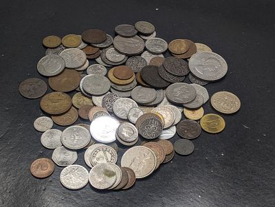 Bag of 1.3 Lbs. of Various Vintage & Modern World Coins. Bag of 1.3 Lbs. of Various Vintage