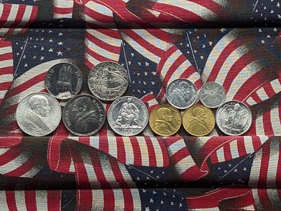 Grab Bag of Various Vintage Vatican Coins Condition PLEASE NOTE Some coins may have a grade on 
