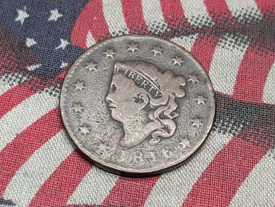 1816 Coronet Head Large Cent - VG Condition PLEASE NOTE Some coins may have a grade on the 