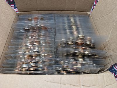 Various Vintage & Modern World Coin Sets Displayed in Sealed Plastic (200 Sets - 12 Coins Each Set)