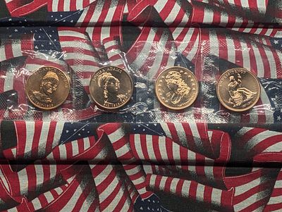 (4) 2008 Presidential Spouse Bronze Medal Set, Second Year! Condition PLEASE NOTE Some coins 
