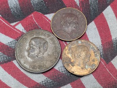(2) 1966, and 1951 Mexico Cinco Centavos Condition PLEASE NOTE Some coins may have a grade on 