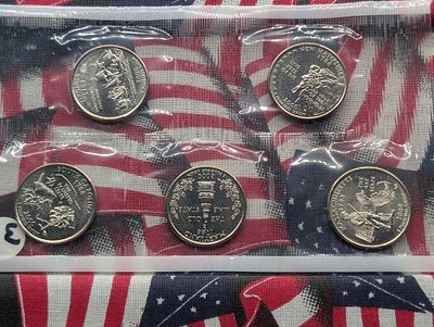 2000-P U.S. State Quarters 5 Coin Set Condition PLEASE NOTE Some coins may have a grade on the 