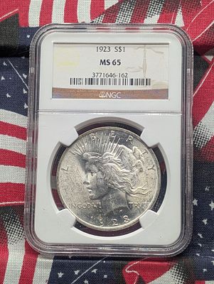 1923 P Peace 90% Silver Dollar NGC MS 65 3771646 Condition PLEASE NOTE Some coins may have a 