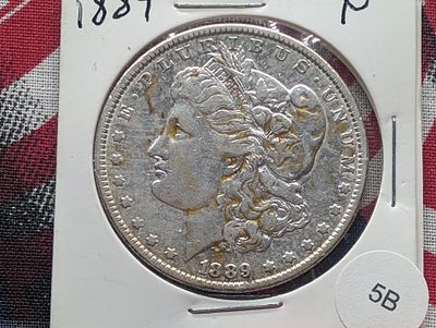 1889 P Morgan Dollar, 90% Silver Condition PLEASE NOTE Some coins may have a grade on the 