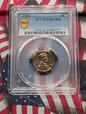 1962 Lincoln Memorial Cent PR65RD By PCGS Condition PLEASE NOTE Some coins may have a grade on 