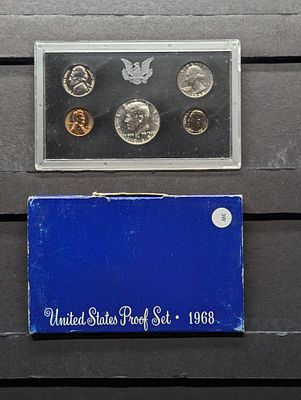 1968-S US Proof Set Condition PLEASE NOTE Some coins may have a grade on the package or in the 