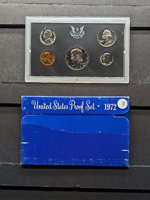1972-S US Proof Set Condition PLEASE NOTE Some coins may have a grade on the package or in the 