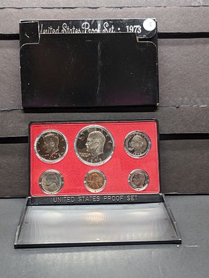 1973-S US Proof Set Condition PLEASE NOTE Some coins may have a grade on the package or in the 