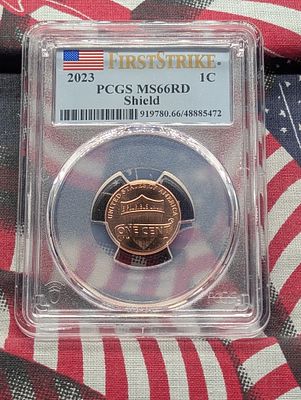 2023 Lincoln Shield Cent - PCGS MS66 RD - First Strike Condition IMPORTANT NOTICE REGARDING 