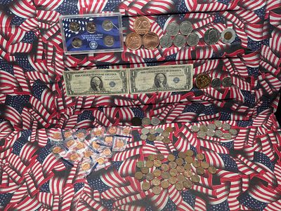 BIG Grab Bag of Various Vintage & Modern U.S. Coins, Tokens & Currency - Includes Three 1 Oz. 