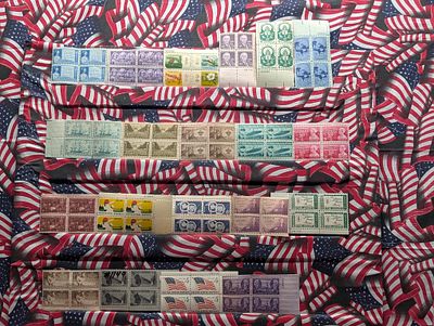 (20) Assorted US Plate Blocks All MOGNH Condition PLEASE NOTE Some coins may have a grade on 