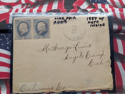 (2) 1887 Franklin Stamps w/ Notes inside Condition PLEASE NOTE Some coins may have a grade on 