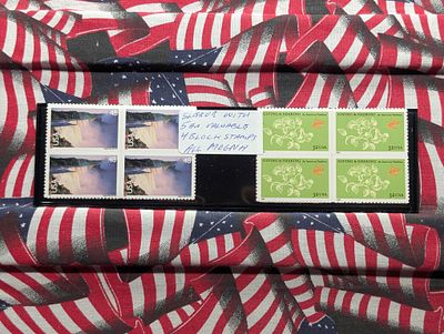 (5) Valuable 4 Block US Stamps All MOGNH Condition PLEASE NOTE Some coins may have a grade on 