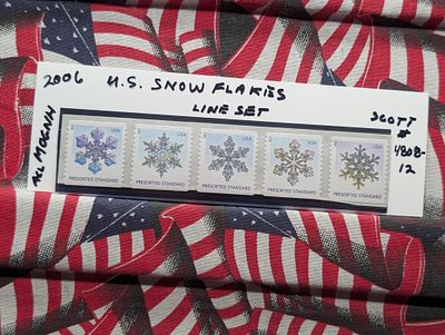 2006 US Snow Flakes Line Set Scott # 4808-12 Condition PLEASE NOTE Some coins may have a grade 