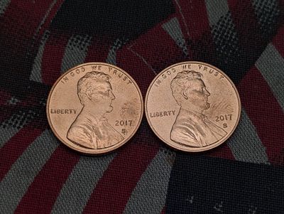 Two 2017-S ENHANCED UNC Lincoln Shield Cents Condition PLEASE NOTE Some coins may have a grade 