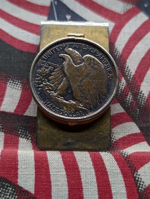 (ND) Walking Liberty Silver Half Dollar Set in a Money Clip Condition PLEASE NOTE Some coins 