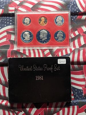 1981-S U.S. 6-Coin Proof Set in OGP Condition PLEASE NOTE Some coins may have a grade on the 