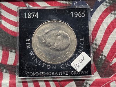 1965 Sir Winston Churchill Commemorative Copper Nickel Crown Condition PLEASE NOTE Some coins 