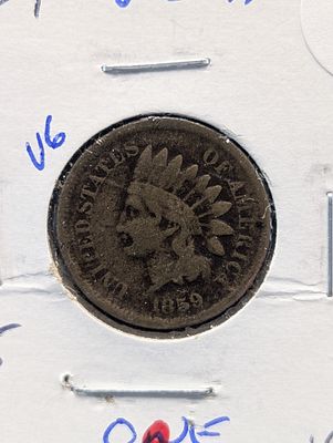 1859 CN Indian Head Penny - Pre Civil War! - First Year! Condition PLEASE NOTE Some coins may 