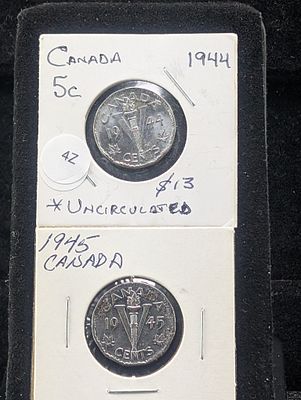 1944 & 1945 Canada Victory Nickels. 1944 &amp; 1945 Canada Victory Nickels Condition PLEASE NOTE 