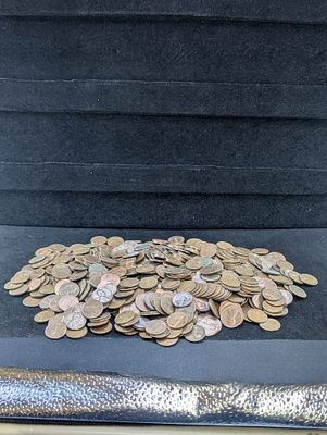 US Five Pounds of 1961-1982 Lincoln Memorial Cents, Copper and Copper-Plated 