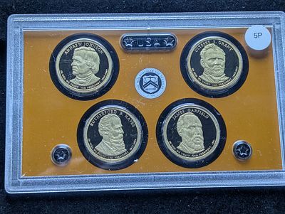 2011-S Presidential Dollar Proof Set, No Box Condition PLEASE NOTE Some coins may have a grade 