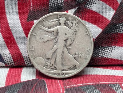 1919 Walking Liberty Silver Half Dollar Condition PLEASE NOTE Some coins may have a grade on 