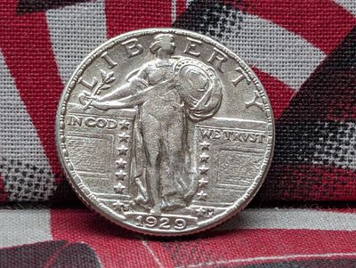 1929-S Standing Liberty Silver Quarter Condition PLEASE NOTE Some coins may have a grade on the 