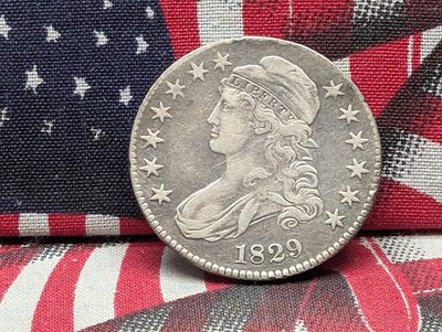 1829 Capped Bust Half Dollar Condition PLEASE NOTE Some coins may have a grade on the package 