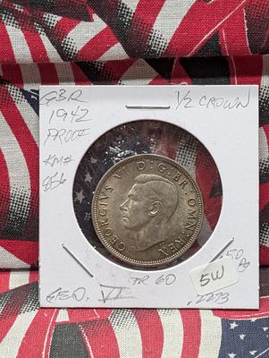 1942 Great Britain Half Crown Geo VI - 50% 14.138g Condition PLEASE NOTE Some coins may have a 