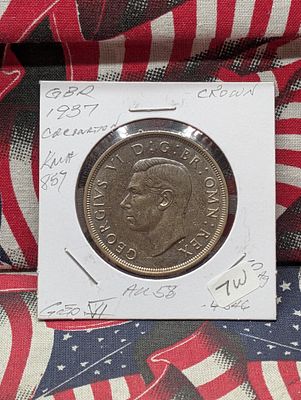 1937 Great Britain Coronation Crown Coin George VI 50% 28.276g Condition PLEASE NOTE Some coins 