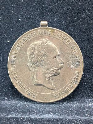 1873 Austria King Franz Joseph I Antique War Medal Condition PLEASE NOTE Some coins may have a 