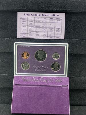1986-S US Proof Set in OGP w/COA Condition PLEASE NOTE Some coins may have a grade on the 