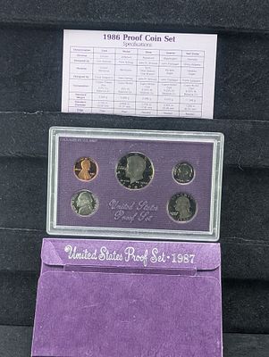 1987-S US Proof Set in OGP w/COA Condition PLEASE NOTE Some coins may have a grade on the 