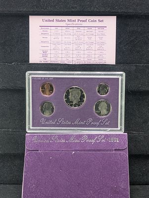 1991-S US Proof Set in OGP w/COA Condition PLEASE NOTE Some coins may have a grade on the 