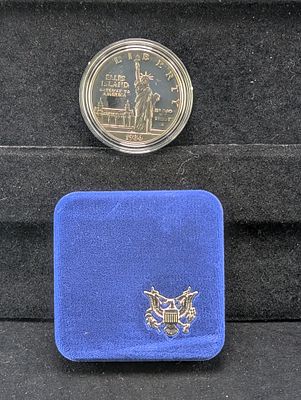 1986-S US Liberty $1 Proof Coin Ellis Island , No Box Condition PLEASE NOTE Some coins may have 