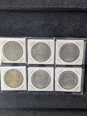 Six Casino Tokens - Various Casino Locations Condition PLEASE NOTE Some coins may have a grade 