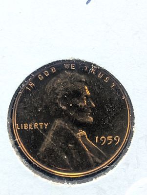 1959 "Proof" Lincoln Memorial Cent Condition PLEASE NOTE Some coins may have a grade on the 