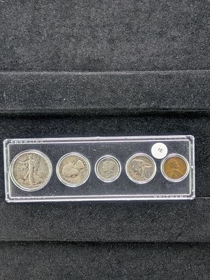 US 1941 Year Set In Whitman Holder - Three 90% Silver Coins Condition PLEASE NOTE Some coins 