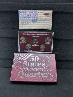 US 2000-D 50 States Commemorative Quarters Set In OGP Condition PLEASE NOTE Some coins may have 