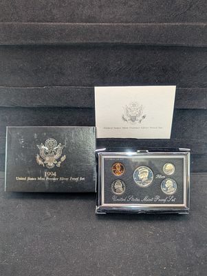 US 1994-S Premier Silver Proof Set, 90% Silver Condition PLEASE NOTE Some coins may have a 