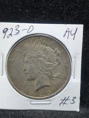 US 1923-D Peace Dollar, Silver, KM-150 Condition PLEASE NOTE Some coins may have a grade on the 