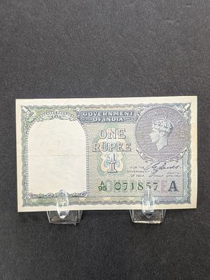 India 1940 One Rupee Note Condition PLEASE NOTE Some coins may have a grade on the package or 